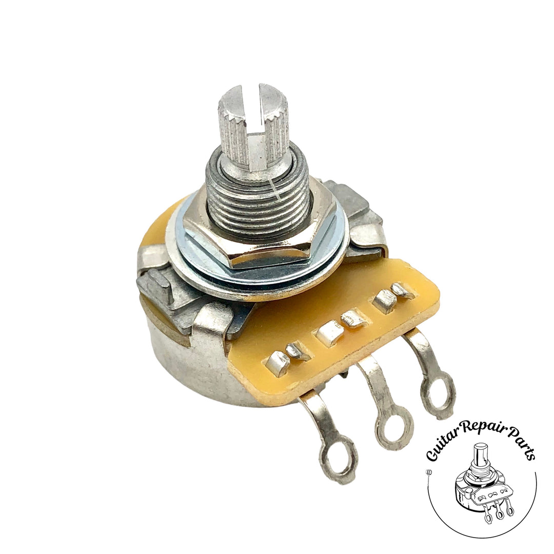 CTS No-Load 500K Potentiometer, Dimpled, 3/8" Bushing, Short Split-Shaft
