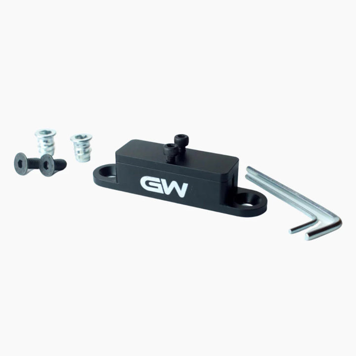 G&W Fret Tang Filer Jig w. 5 Brass Radius Inserts