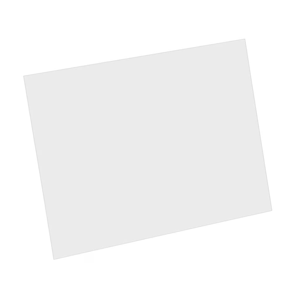 Acoustic Pickguard Material Blank w. Adhesive Backing - Clear Acrylic
