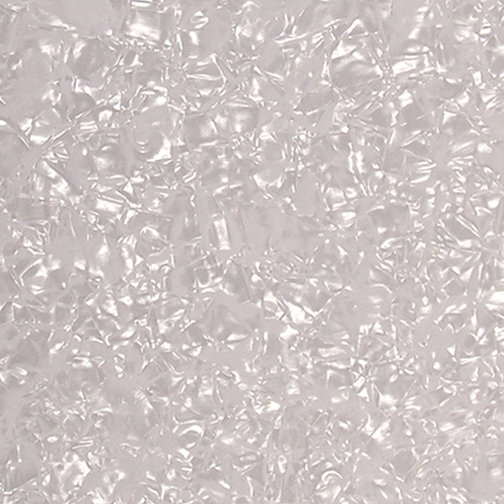 Acoustic Pickguard Material Blank w. Adhesive Backing - White Pearl
