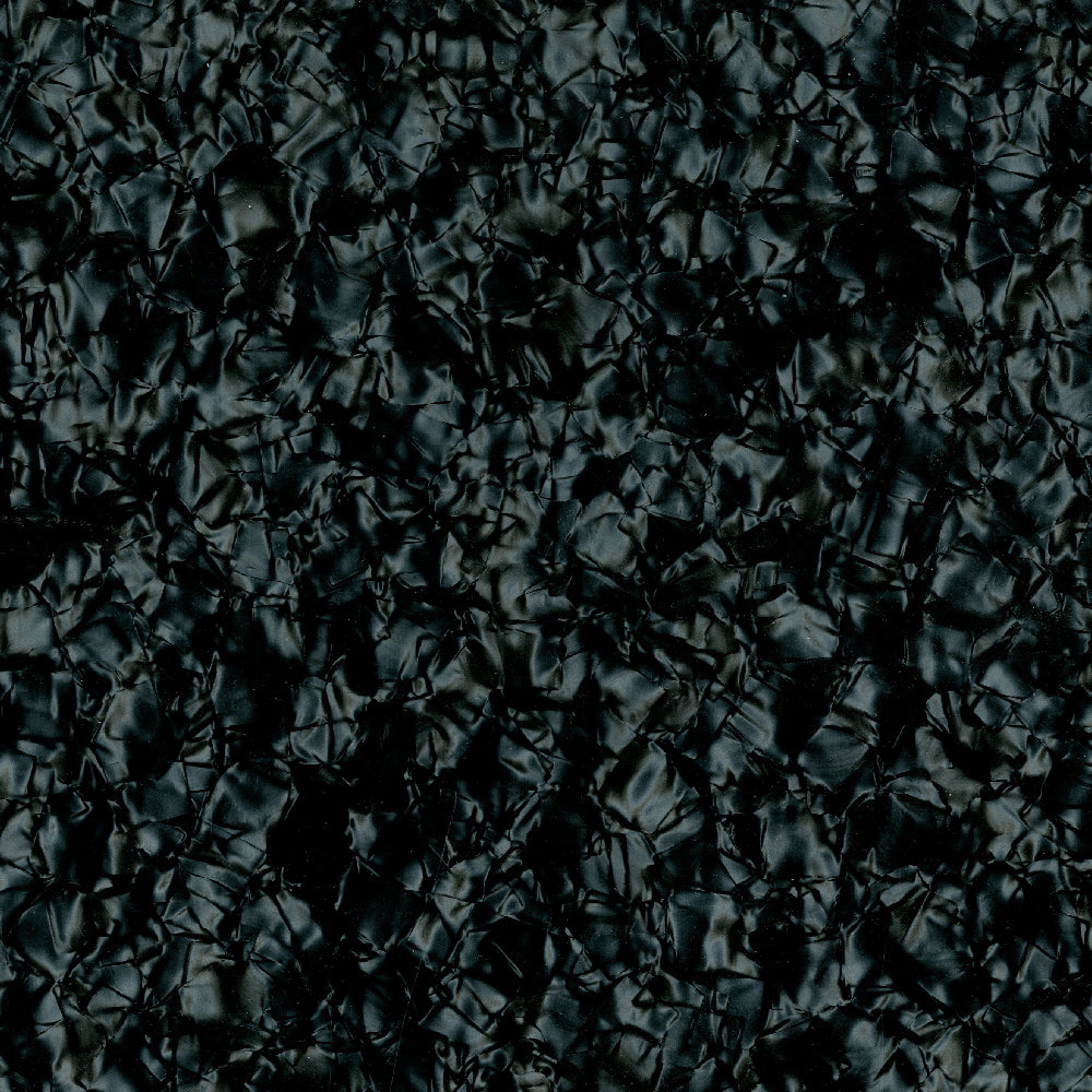 Pickguard Material Blank 9 x 15.5 x 0.90" - Jet Black Pearl