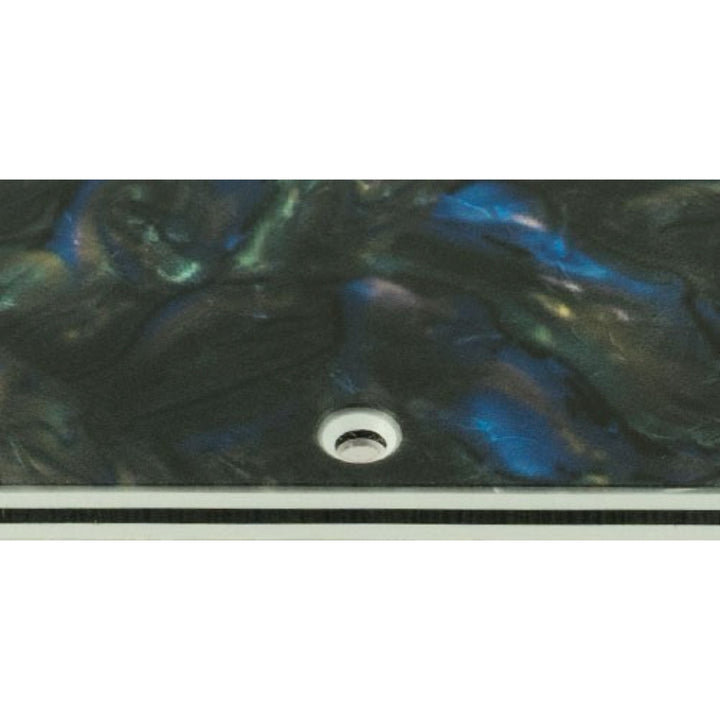 Pickguard Material Blank 9 x 15.5 x 0.90" - Black Abalone