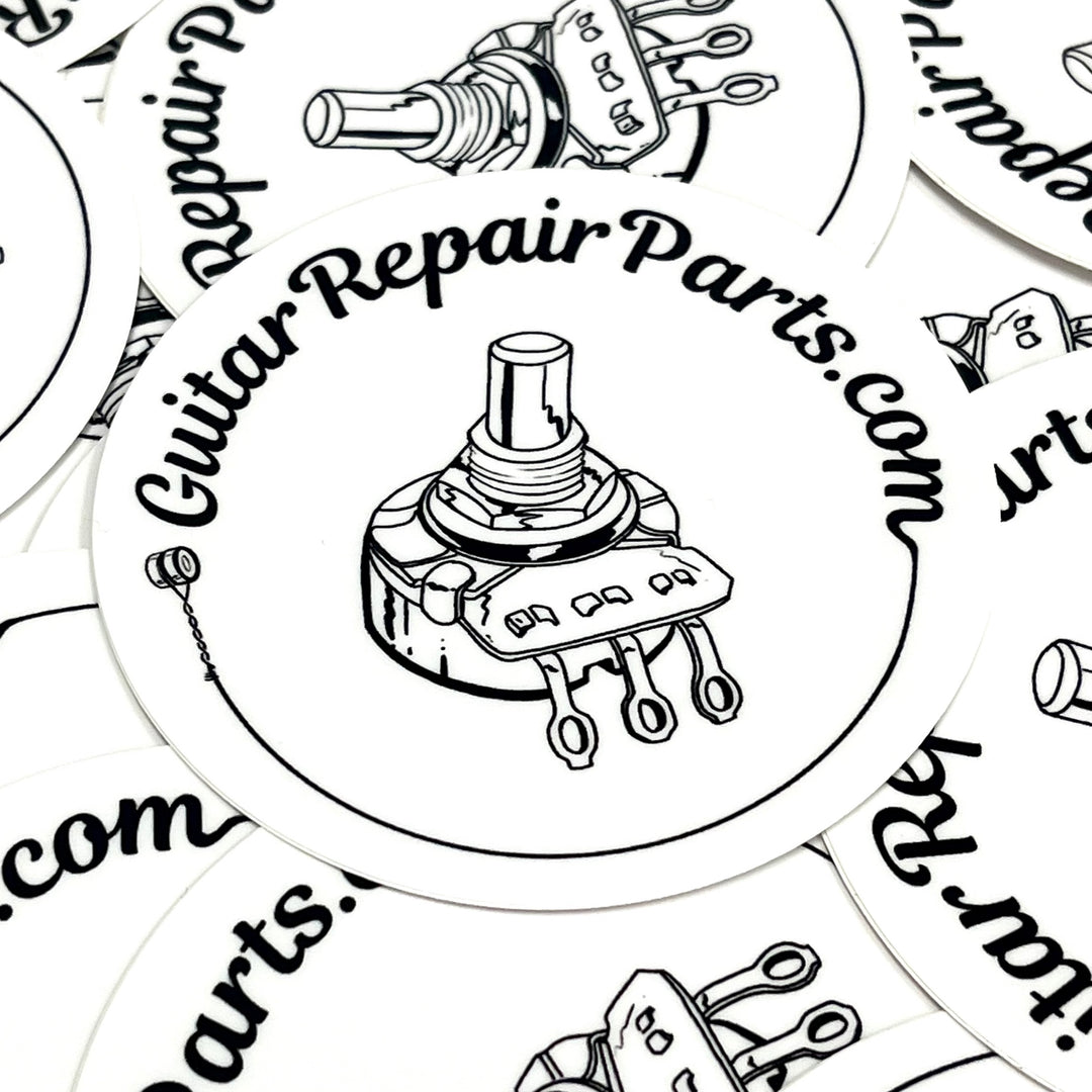 GuitarRepairParts.com Potentiometer Logo Vinyl Sticker 3