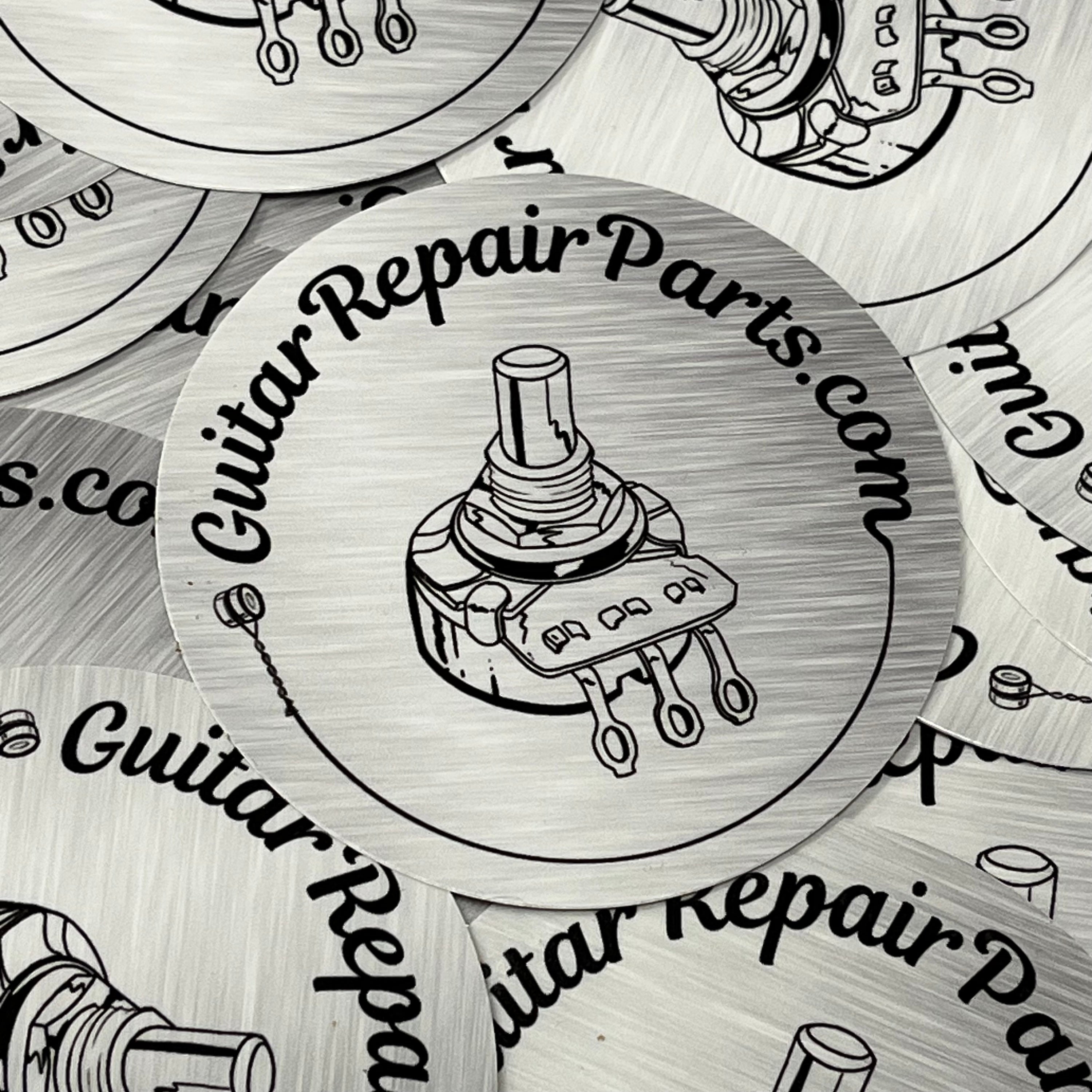 GuitarRepairParts.com Potentiometer Logo Vinyl Sticker 3