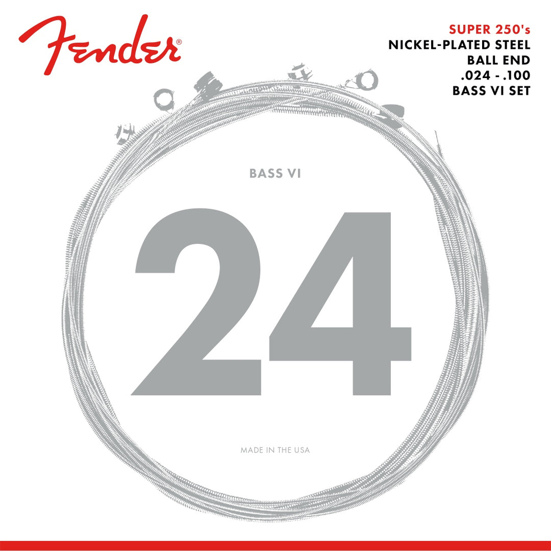 Fender 0730250413 Super 250's Bass VI Strings .024 - .100 Gauge