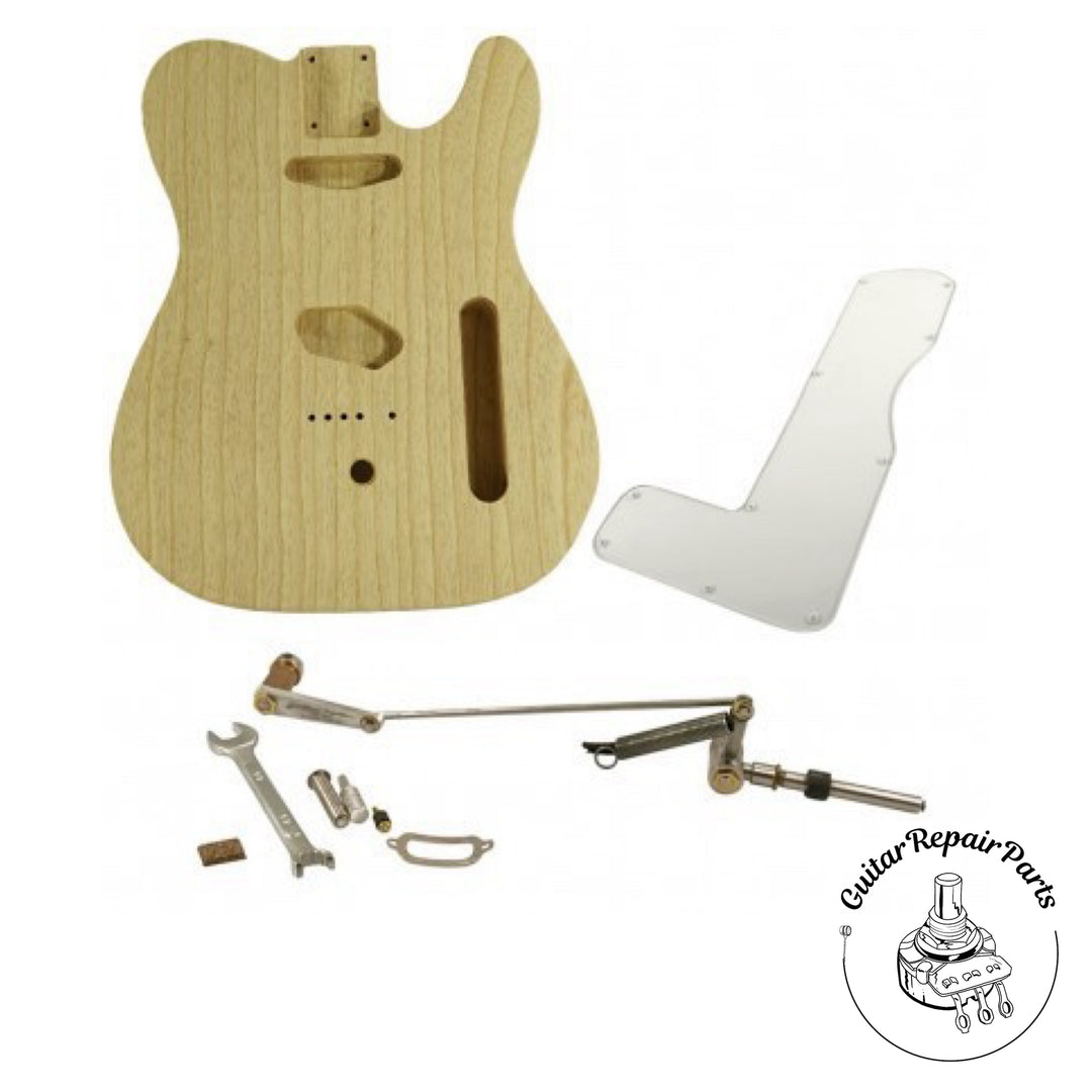 Steelbender Innovations B Bender Kit: w. Swamp Ash Tele Body / Clear Backplate