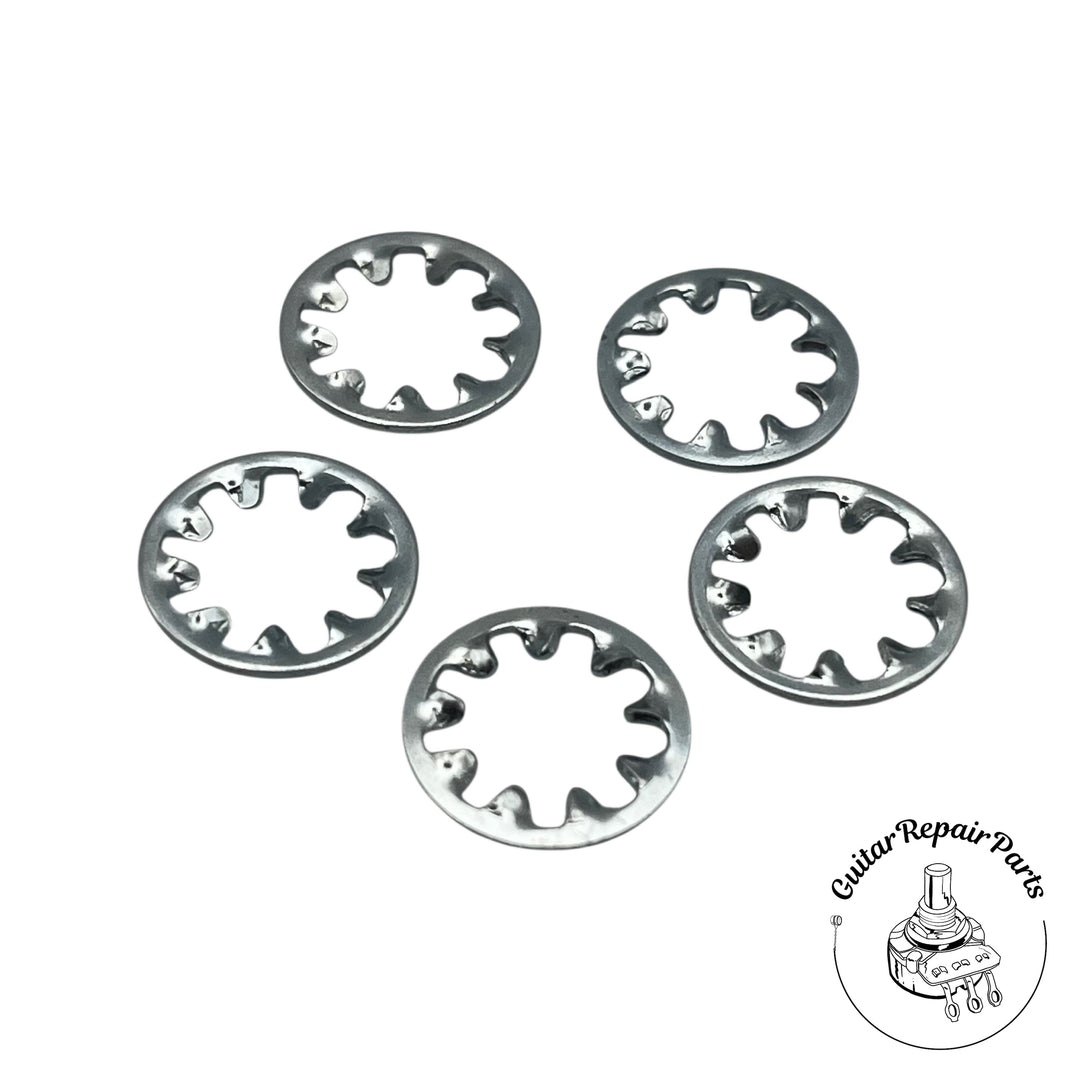 Lock Washers, 1/4", Internal Tooth, For Mini Toggle Switches (5 pcs.)