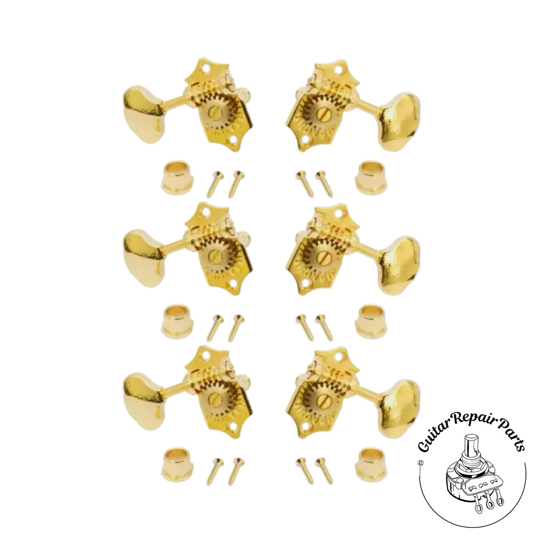 Grover V97-18GA 3 Per Side Vertical Mount Sta-Tite 18:1 Ratio - Gold