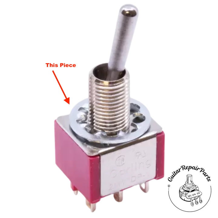 Lock Washers, 1/4", Internal Tooth, For Mini Toggle Switches (5 pcs.)