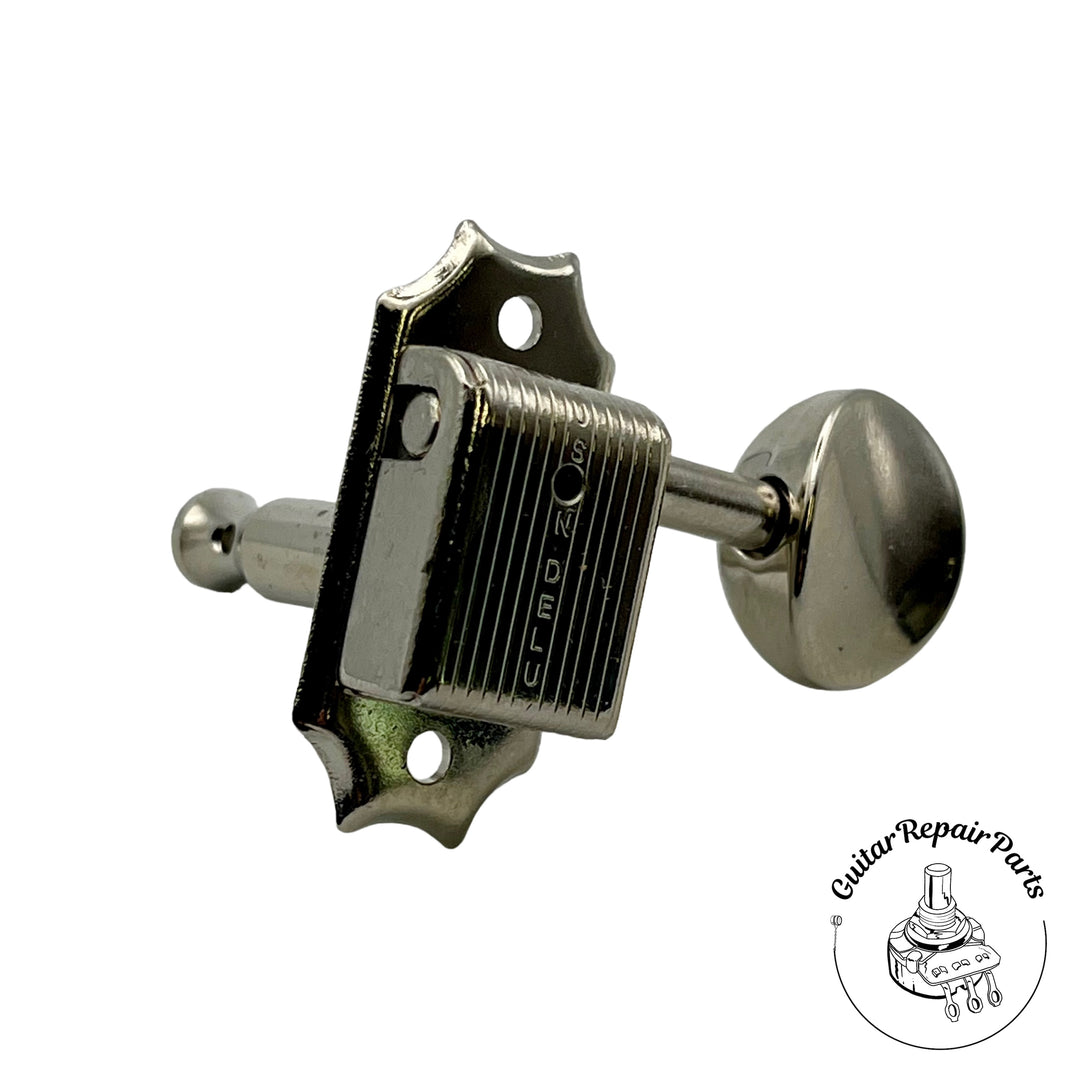 Kluson KD-3-NMO Single Line Deluxe Tuning Machines 3x3 - Nickel Metal Oval