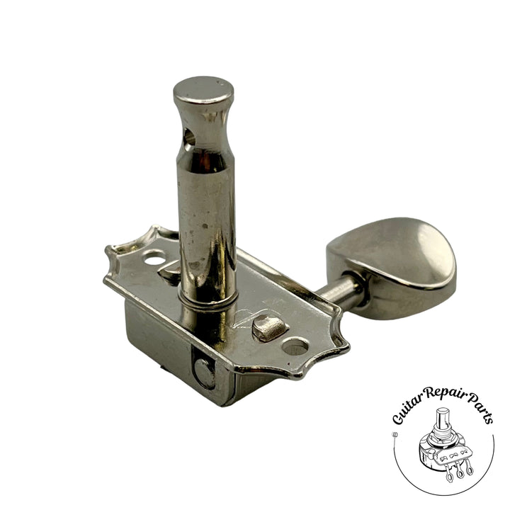 Kluson KD-3-NMO Single Line Deluxe Tuning Machines 3x3 - Nickel Metal Oval