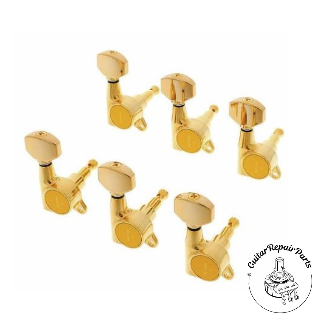 Gotoh SG381-07-6L-G Guitar Tuning Machine Keys, 6-in-line- Gold