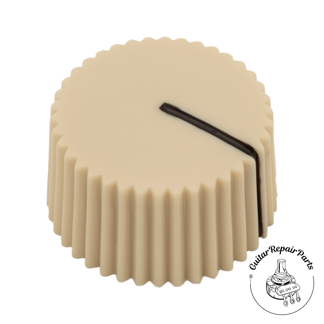 Cupcake Style Radio Amplifier Knob w. Indicator (1 pc) - Cream