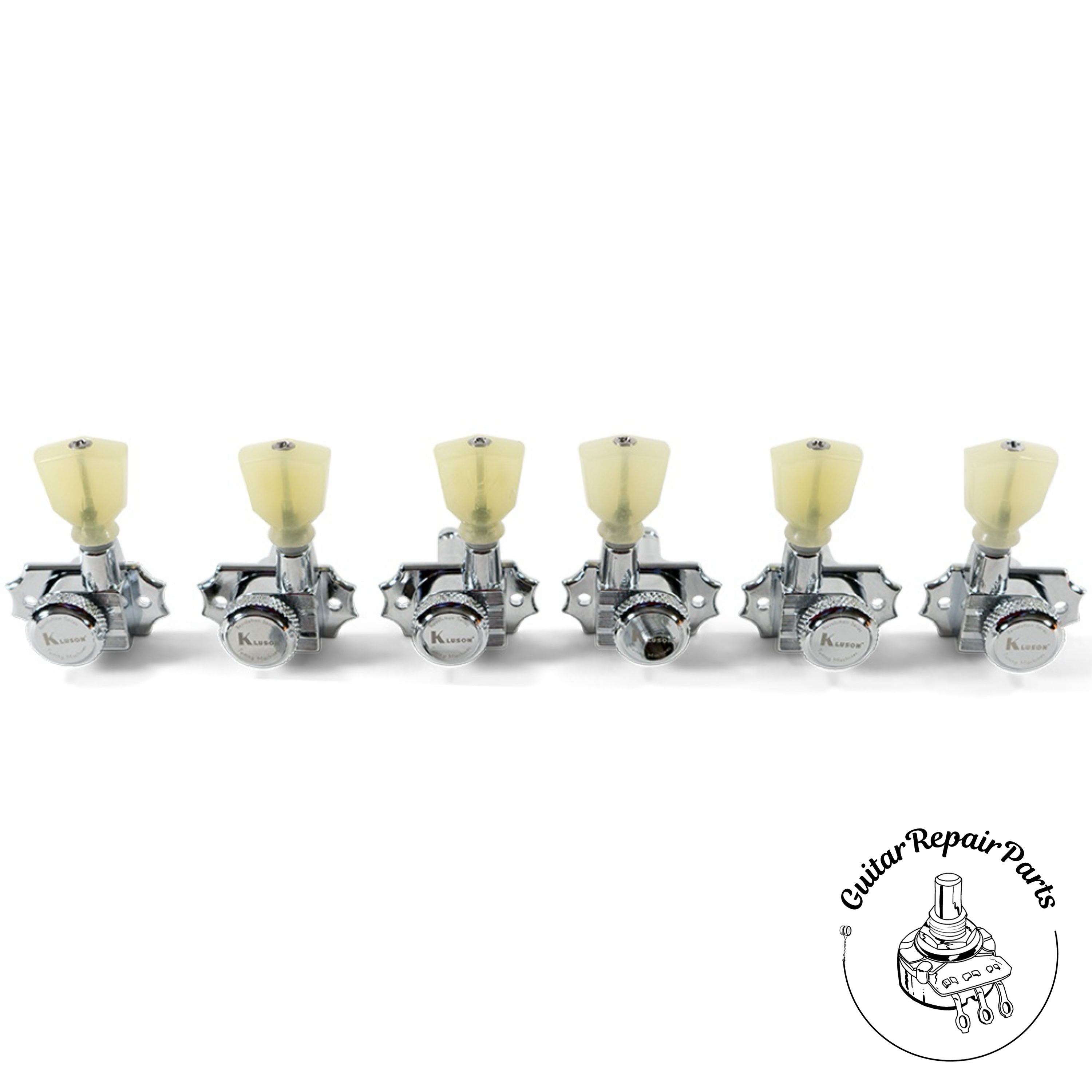 Kluson KRGL-3-CP Revolution G-Mount Locking Tuning Machines