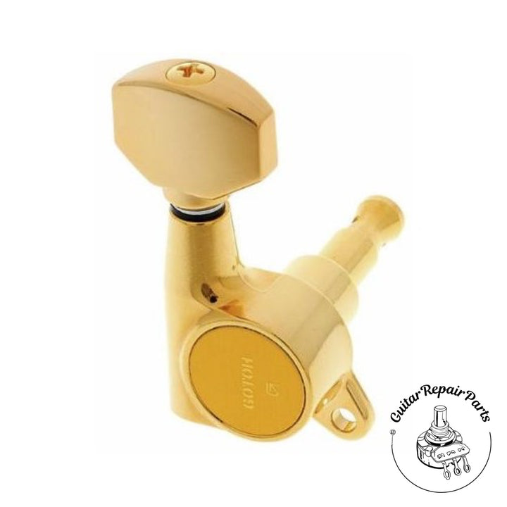 Gotoh SG381-07-6L-G Guitar Tuning Machine Keys, 6-in-line- Gold