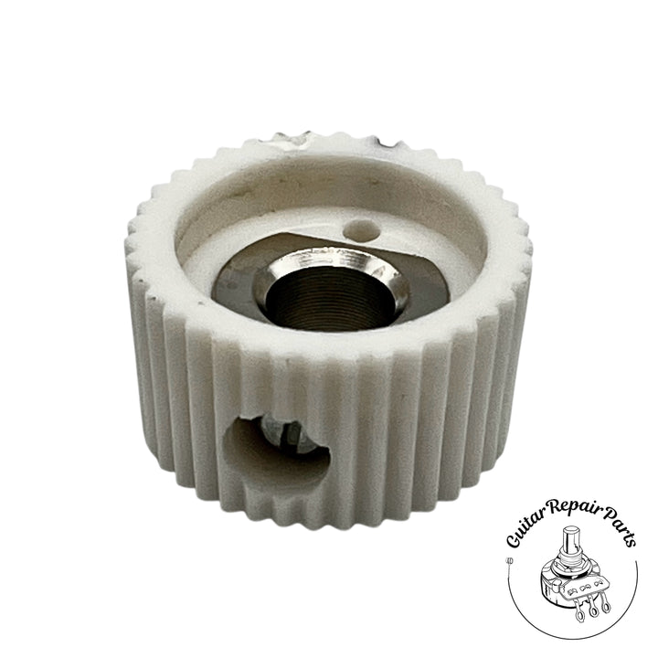 Cupcake Style Radio Amplifier Knob w. Indicator (1 pc) - White