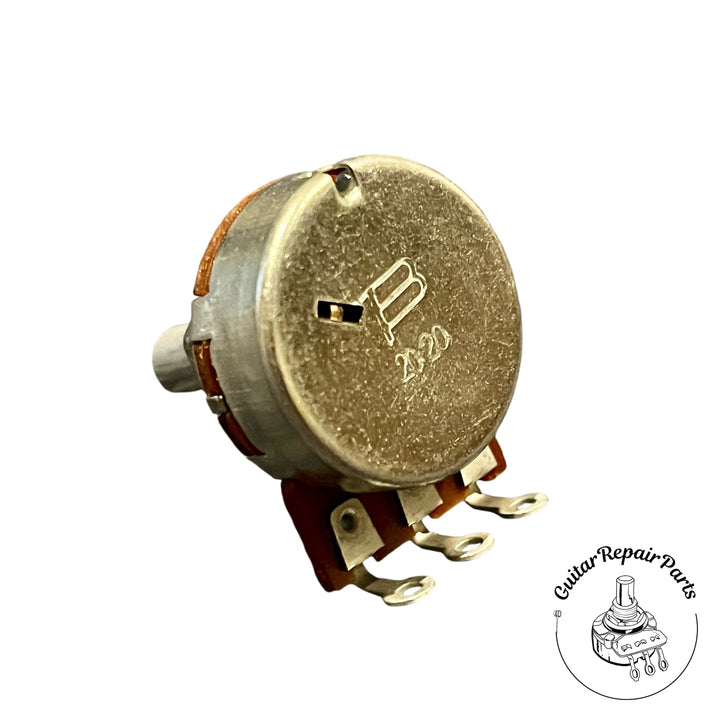 Bourns No-Load 250K Potentiometer, w. Detent, Solid-Shaft