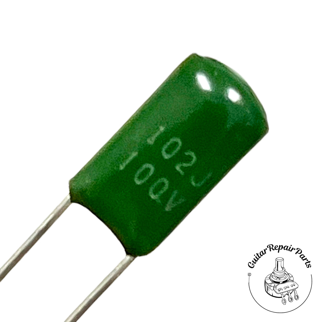 Polyester Film Tone Capacitors .001uF 100v (5 pcs)