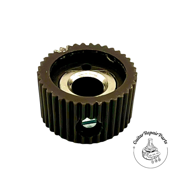 Cupcake Style Radio Amplifier Knob w. Indicator (1 pc) - Brown