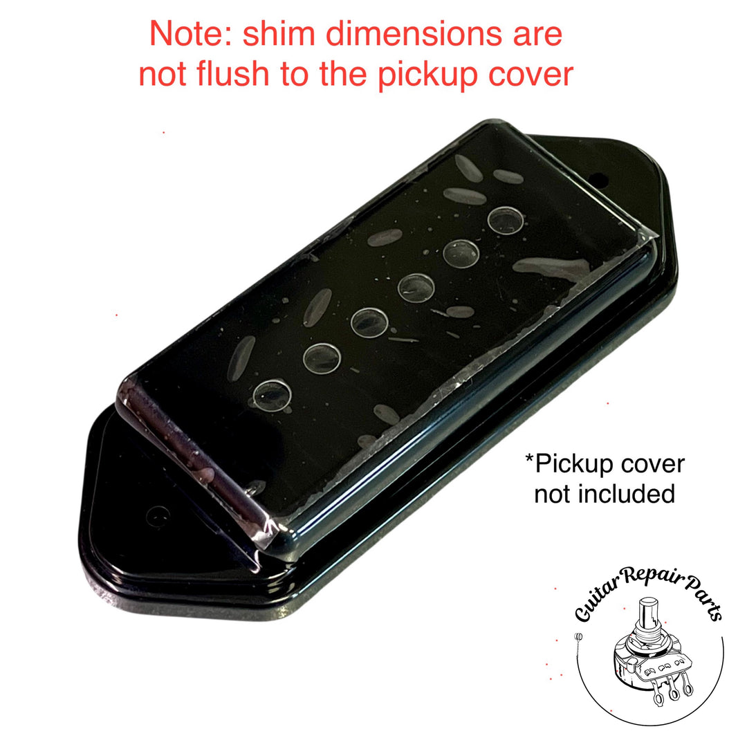 Kluson Dogear P-90 Pickup Plastic Spacer Riser Shim (1 pc) Low - Black