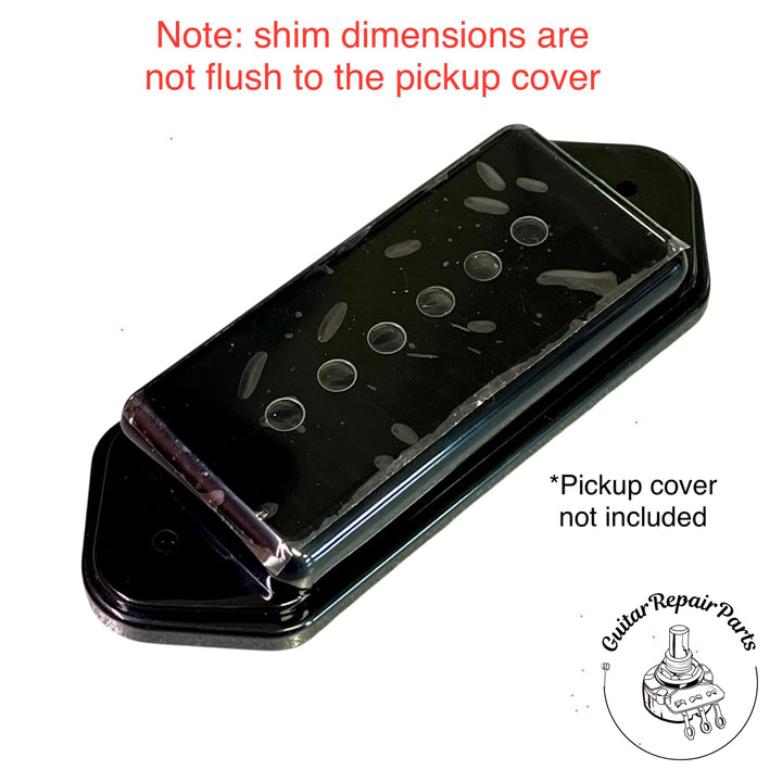 Kluson Dogear P-90 Pickup Plastic Spacer Riser Shim (1 pc) Low - Black