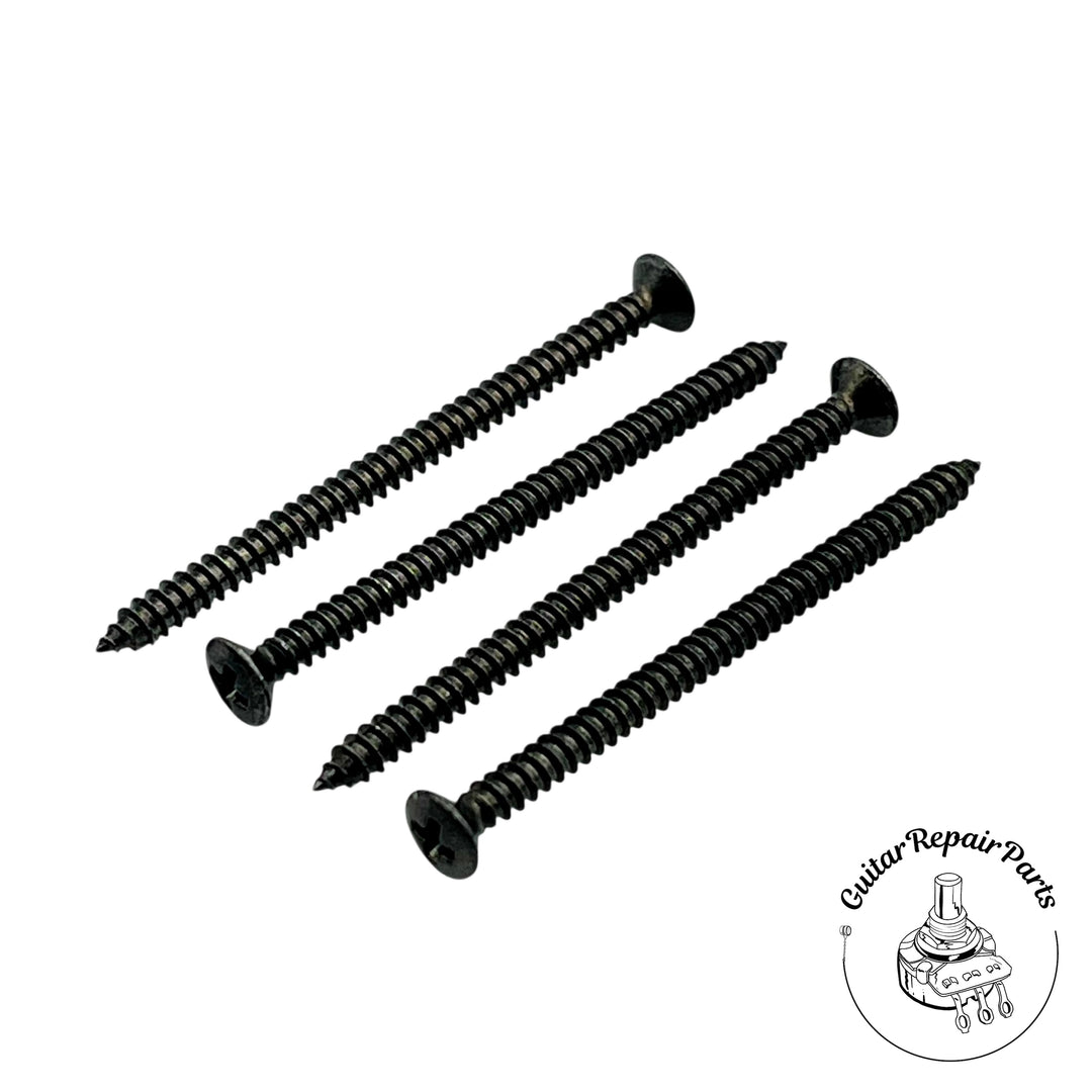 Soap Bar P-90 Pickup Mounting Screws, Long (4 pcs) - Black