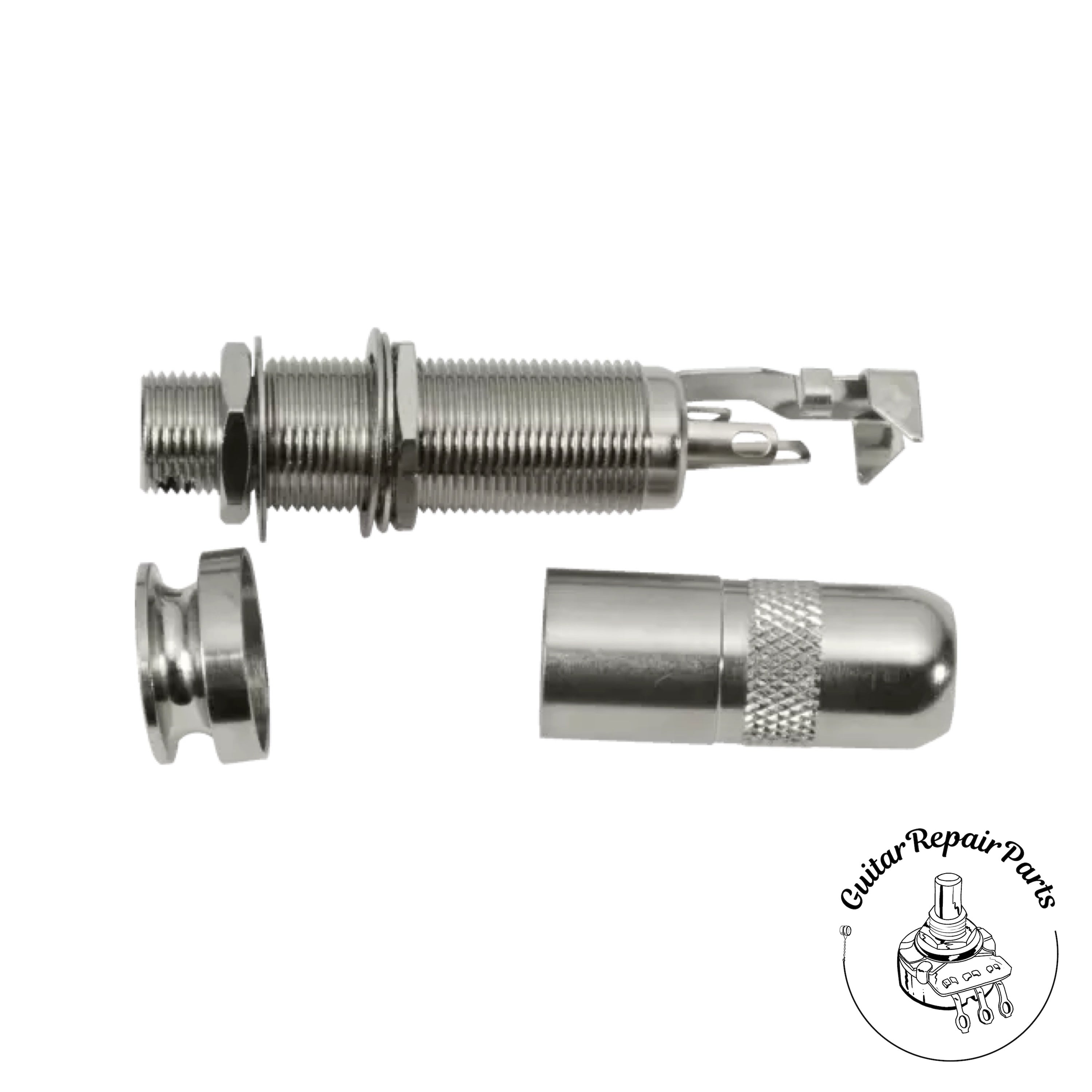 Switchcraft Acoustic Endpin Jack w. Strap Button 3-Conductor Mono
