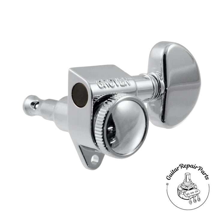 Grover 502 Series Roto-Grip Locking Rotomatic Tuning Machines 3x3 - Chrome