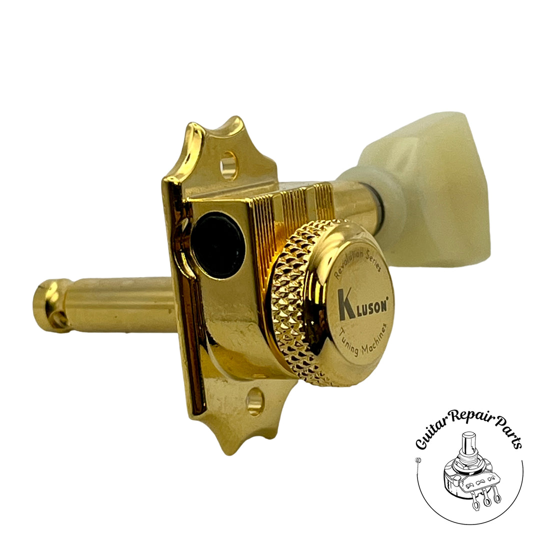 Kluson KRGLNC-3-GP Revolution G-Mount 3x3 Locking Tuning Machines - Gold