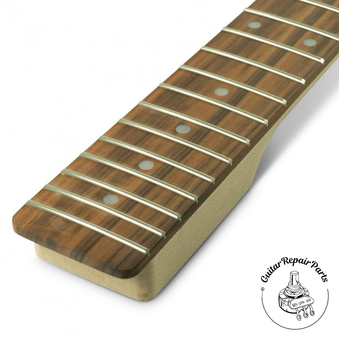 Telecaster Neck, "Half Paddle", Unfinished, 22 Frets - Maple / Rosewood