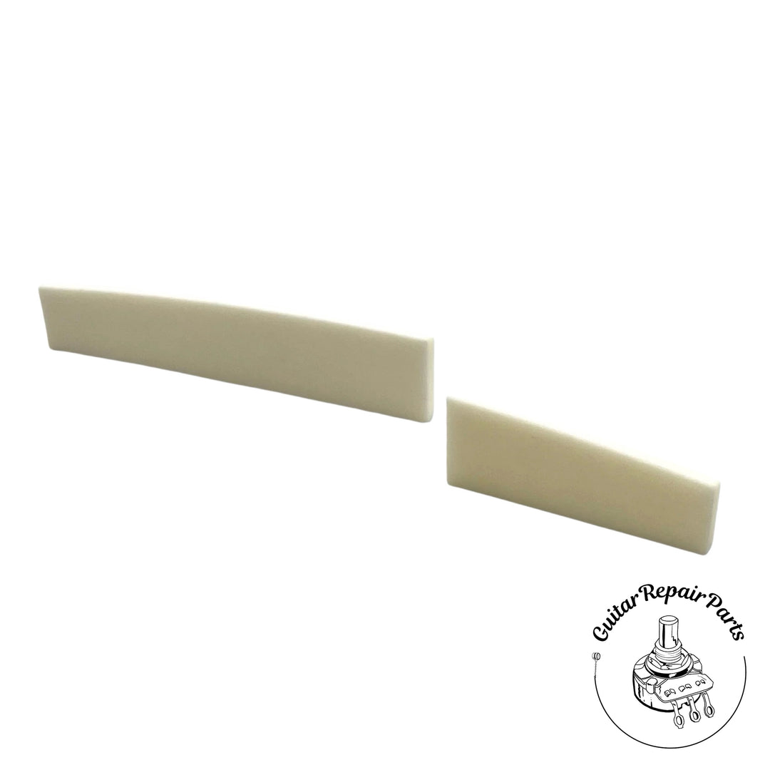 Takamine TP0709AELH Split Dual Saddle For Pro Series Guitars, Left-Hand - Bone