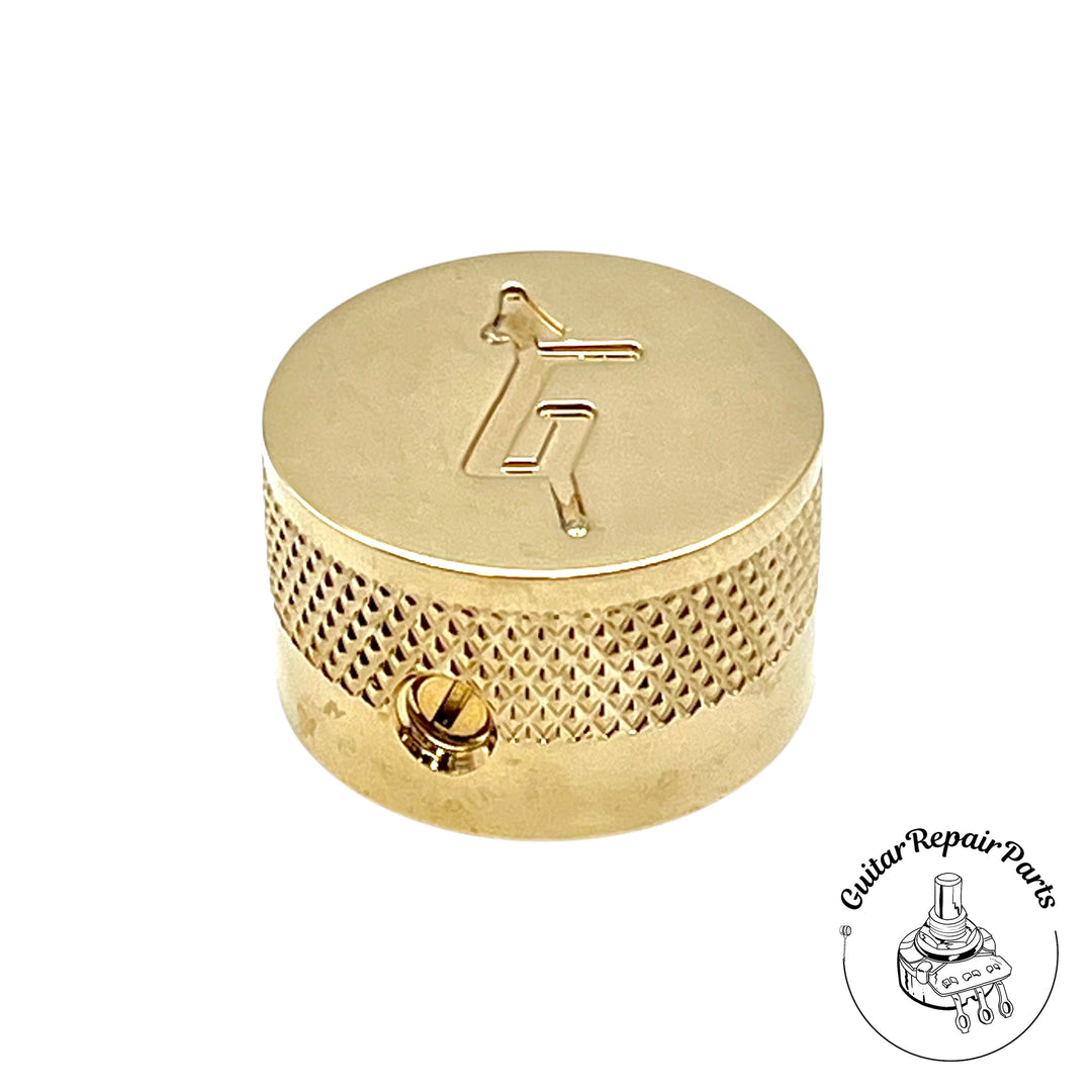 Gretsch "G" Logo Knob, Fits 1/4" Shafts (1 pc.) - Gold