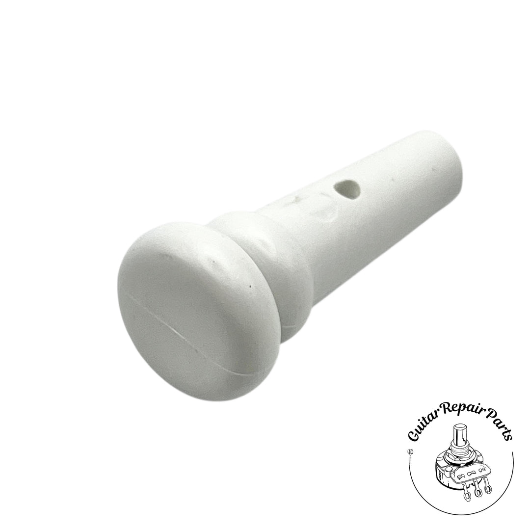 Plastic Endpin Strap Button For Acoustic Guitar (1 pc) - White