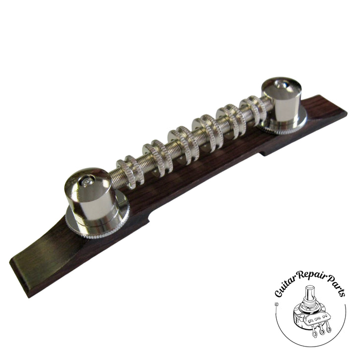 Gretsch 0060892000 Space Control Guitar Bridge w. Wood Base - Nickel