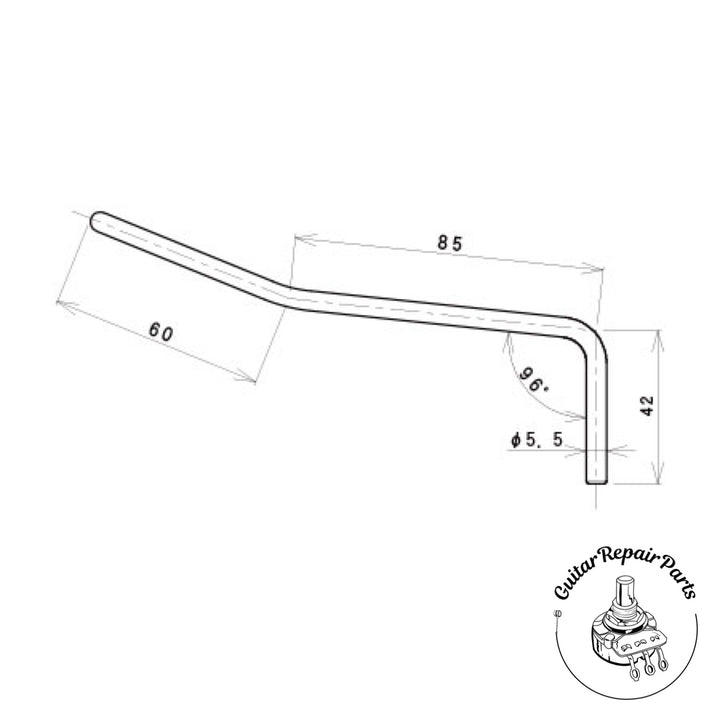 Tremolo Arm / Whammy Bar For Wilkinson and Gotoh - Black