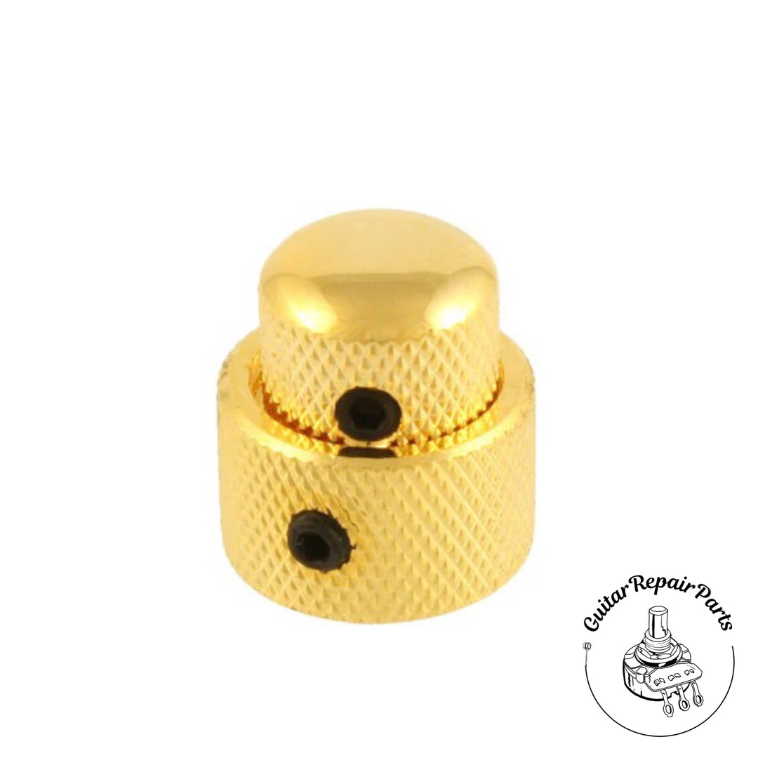 Stacked Concentric Control Knobs For Metric Pots - Gold