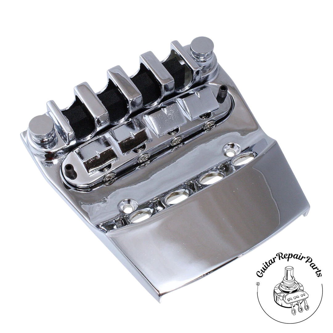 Bridge and Tailpiece for Rickenbacker 4 String Basses - Chrome