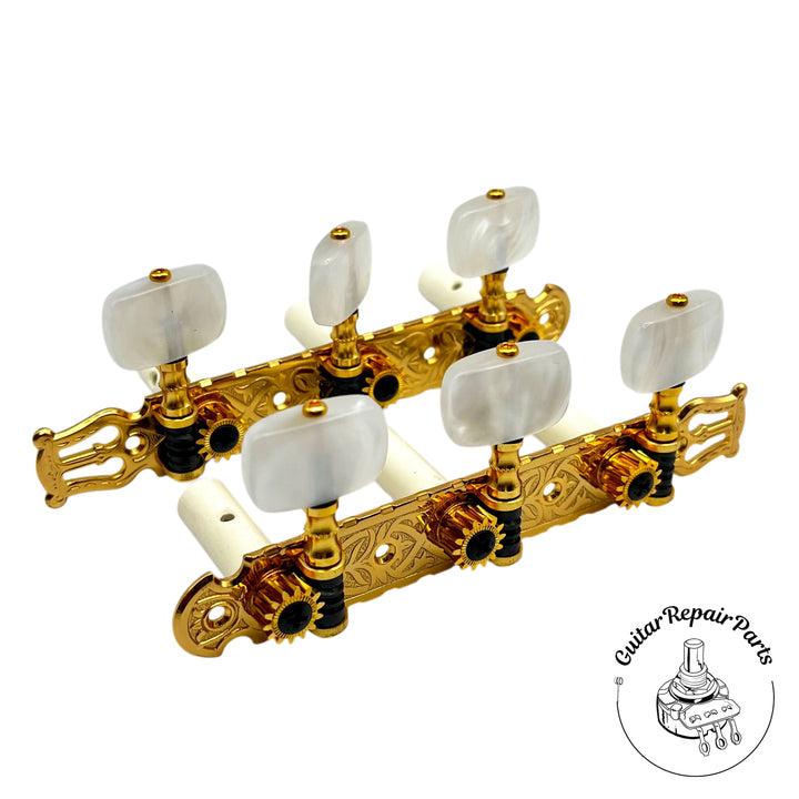 Alvarez Classical Guitar Tuning Key Set - Gold / Pearloid (B-Stock)