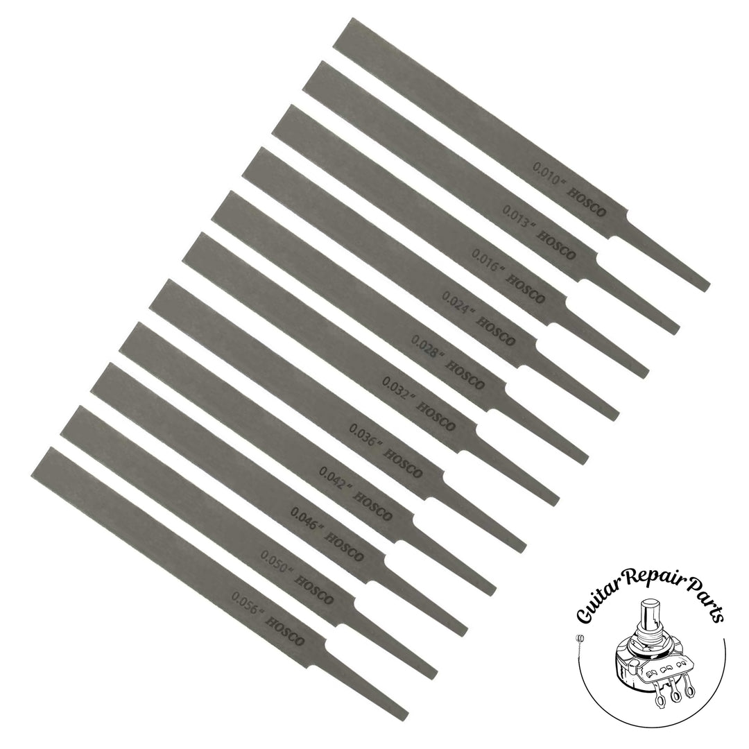 Hosco 11 Piece Guitar Nut File Set TL-NF11