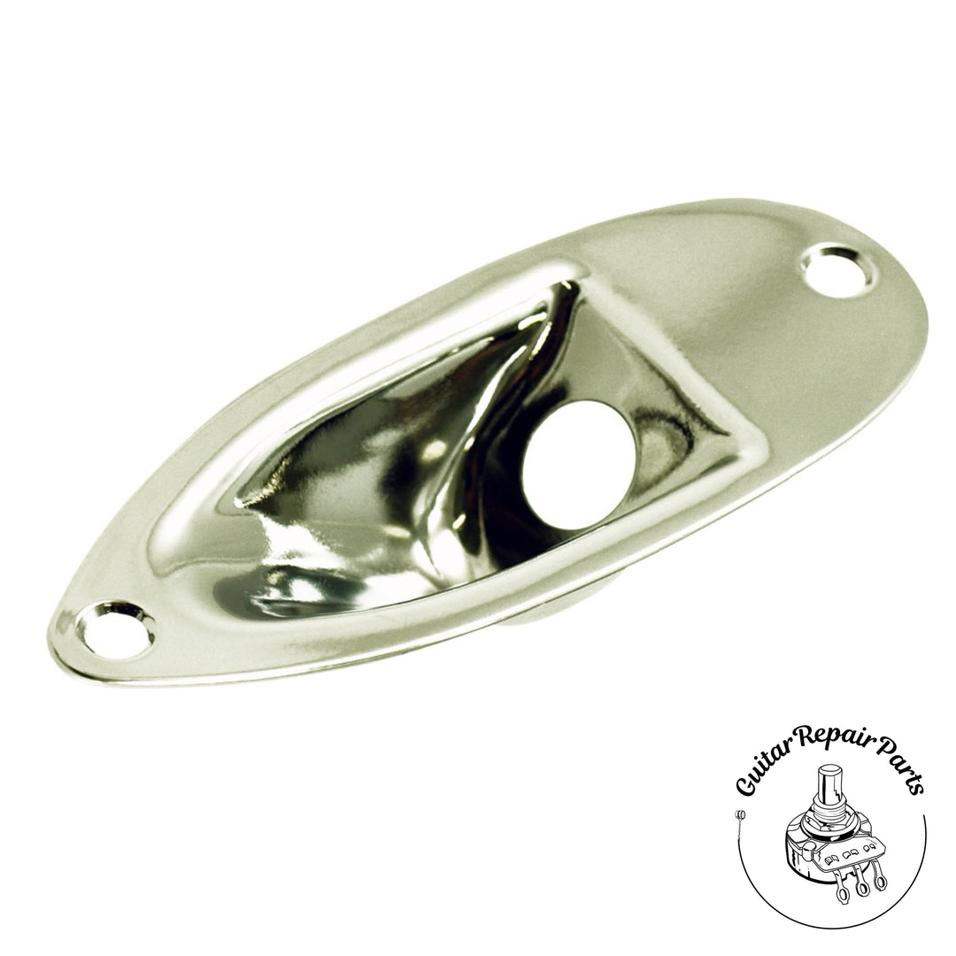 Recessed Jack Plate For Strat - Chrome