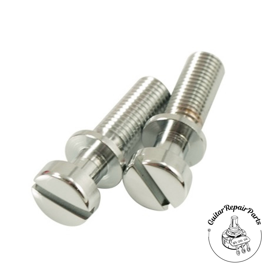 Kluson Stop Tailpiece Post Stud Set, Steel, Metric M8 Thread - Chrome