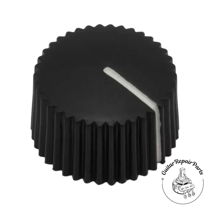 Cupcake Style Radio Amplifier Knob w. Indicator (1 pc) - Black