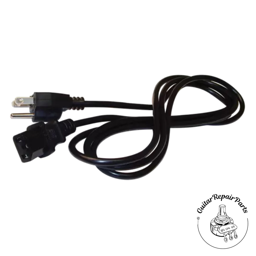 Power Cable, 18 AWG, 3 Conductor, Detachable, IEC, Black,  - 8 ft. Length