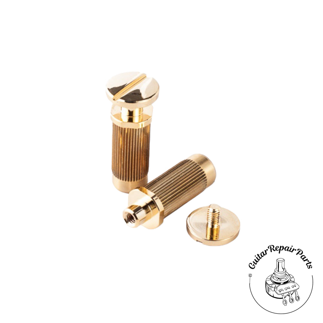 TonePros SPRS2-G Locking Stop Tailpiece / Wraparound Bridge Studs, SAE - Gold