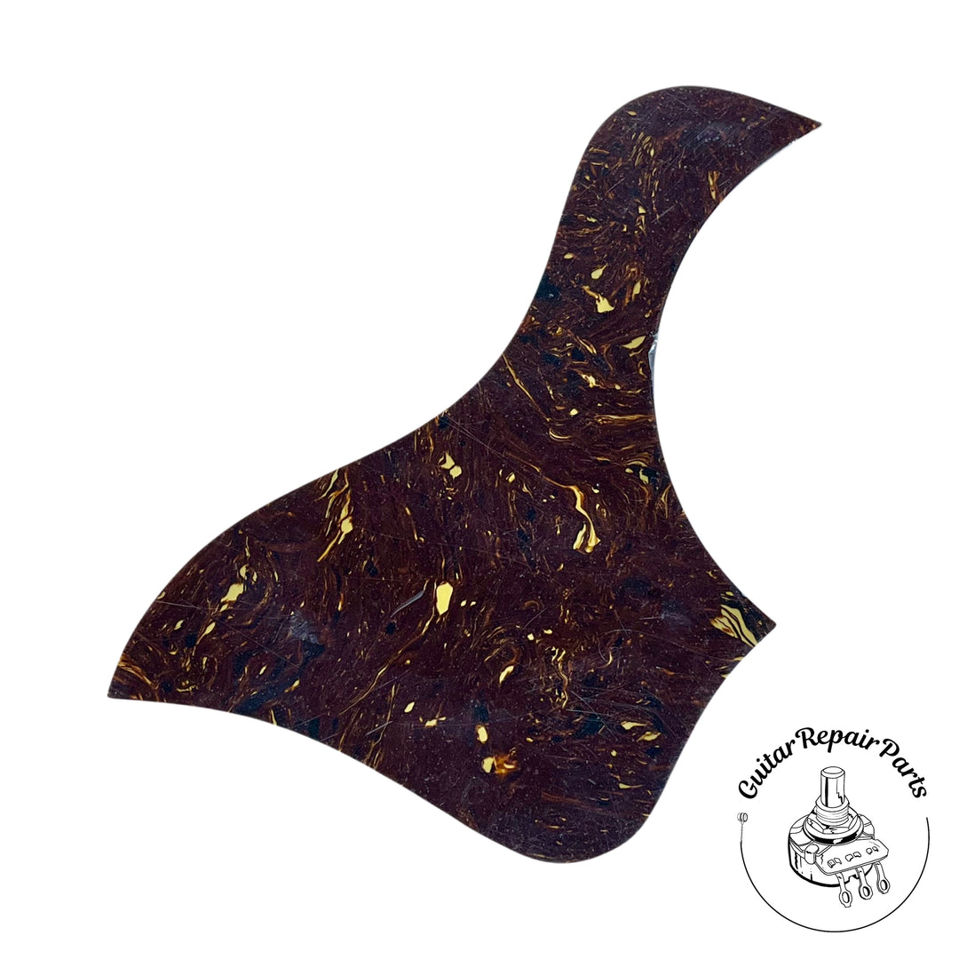 Taylor 80326 Left-Handed Pickguard, GA/GS Body w. 5" Rosette - Brown Tortoise