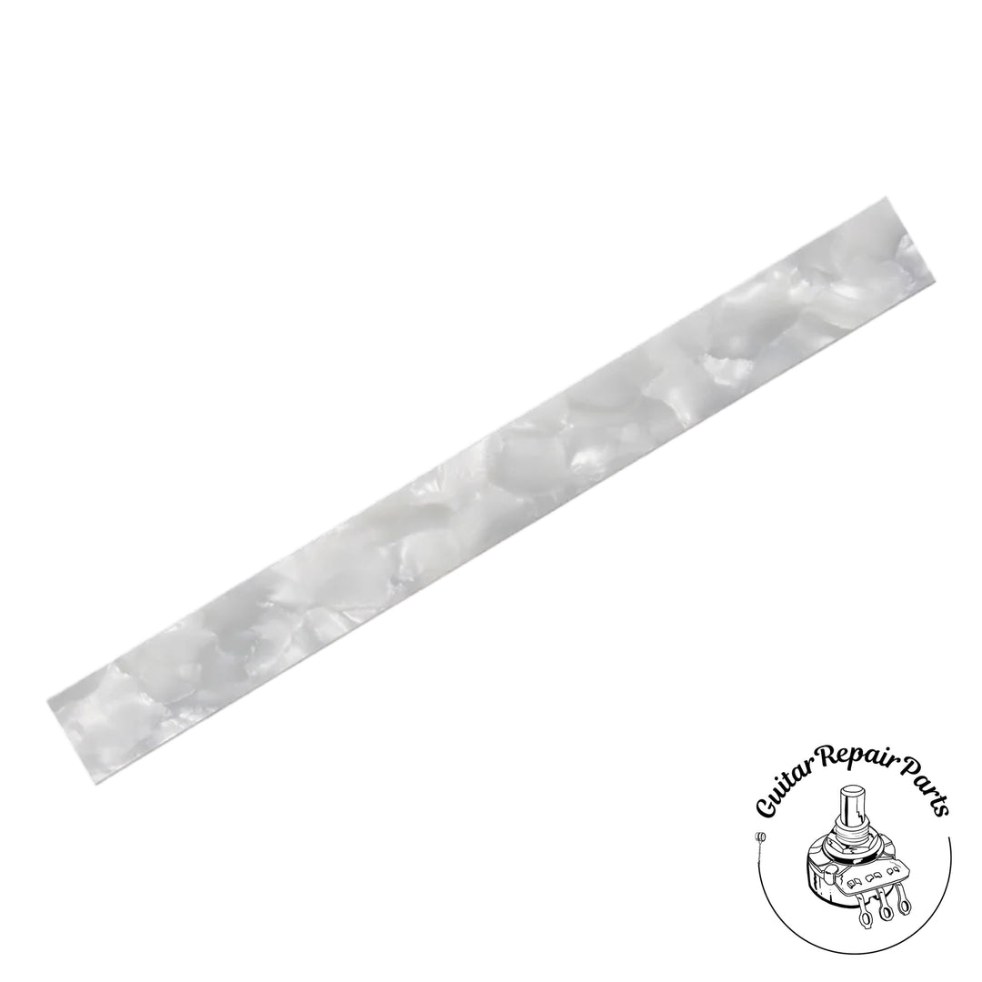Celluloid Binding .060" x 5/16" x 55" - White Pearloid