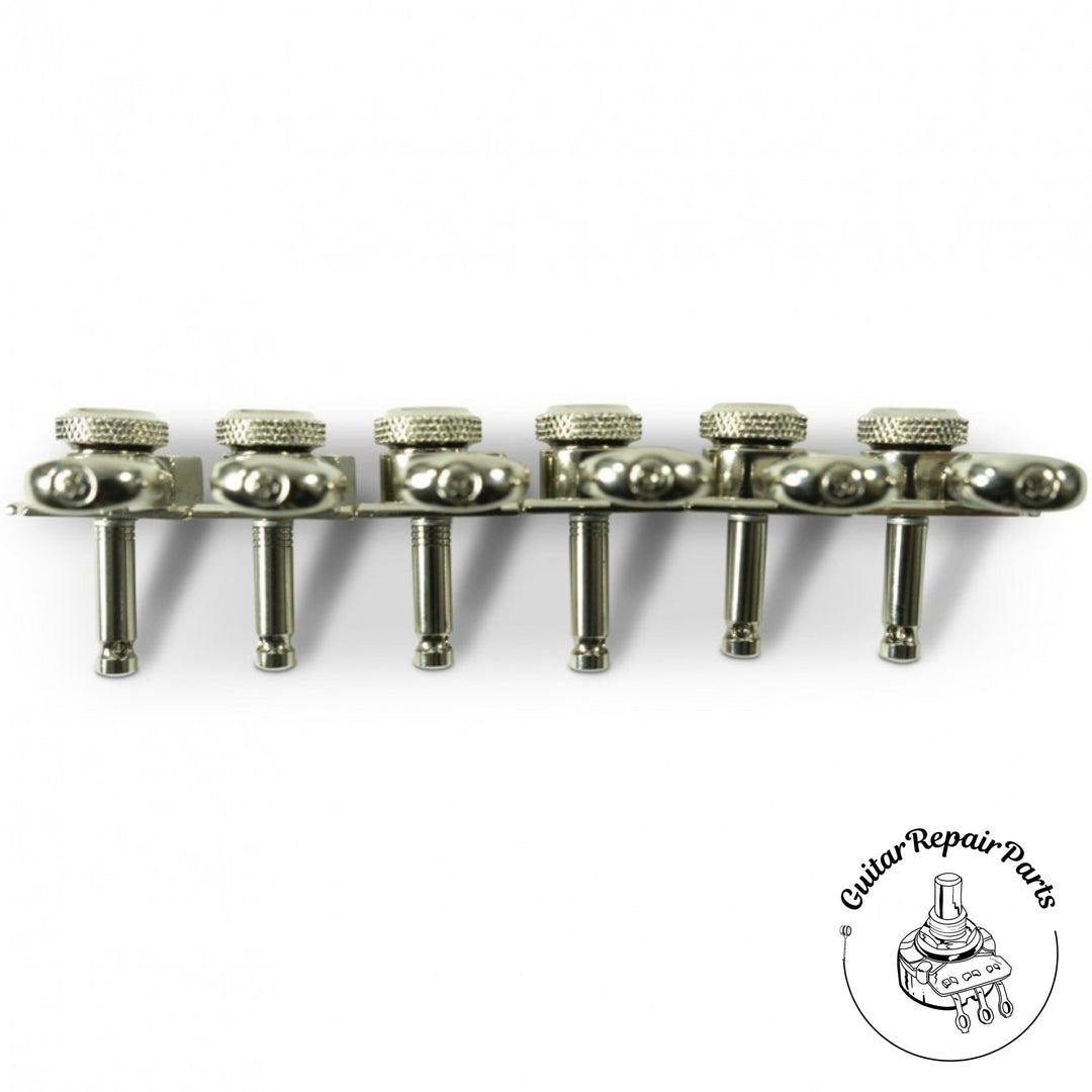 Kluson KRHLNC-6BX-N Revolution Locking Tuning Machines, H-Mount 6-In-Line Nickel