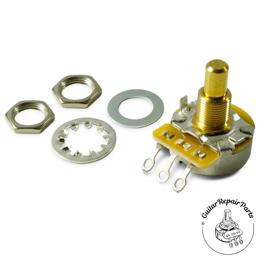 CTS Modified Series 450, 275K Audio Taper Potentiometer, Brass Solid-Shaft