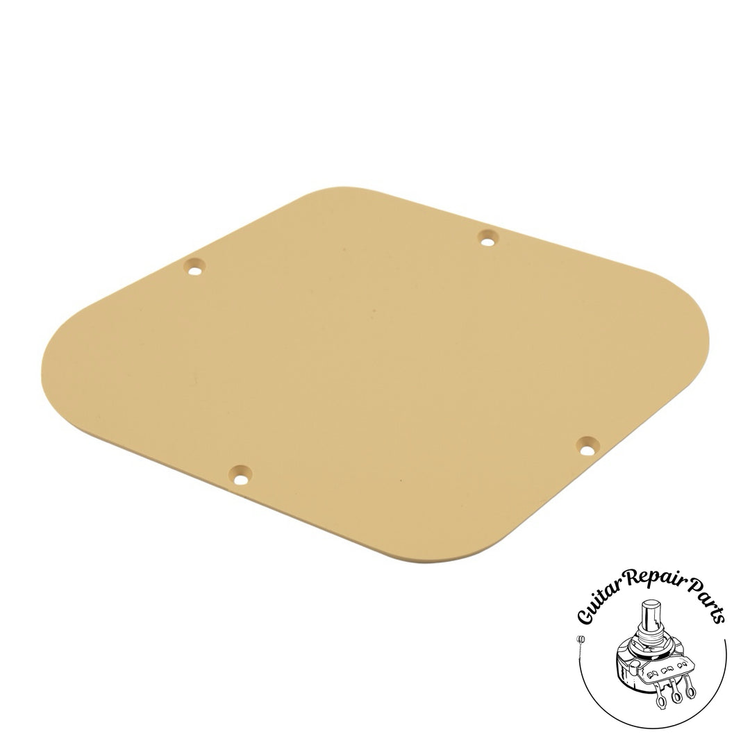 Plastic Backplate Control Cavity Cover For Gibson Les Paul - Matte Cream