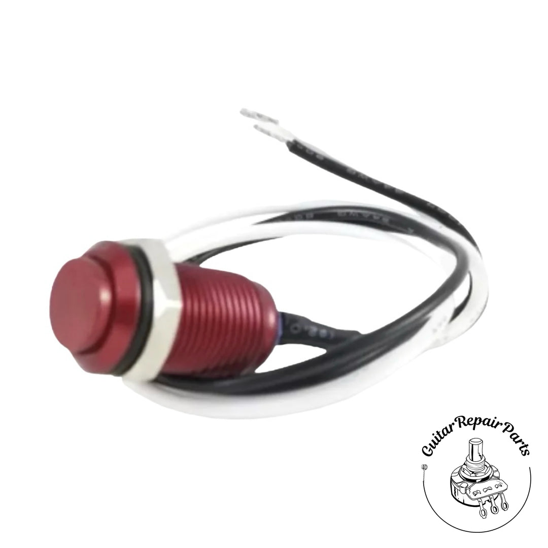 Tesi IDO Super M 10MM Metal Momentary Push Button Guitar Kill Switch - Red